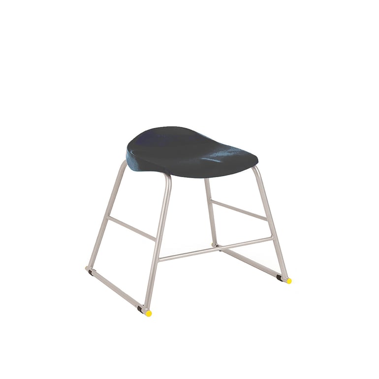 Ultimate plastic stool, H 445 mm, black | AJ Products UK