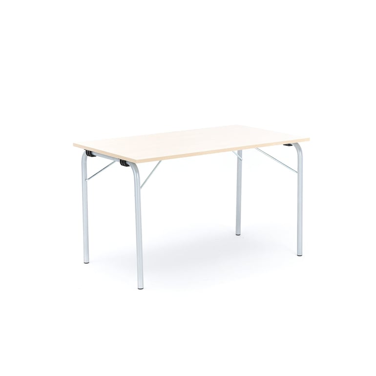 Skladací stôl NICKE, 1200x700x720 mm, laminát - breza, galvanizovaný