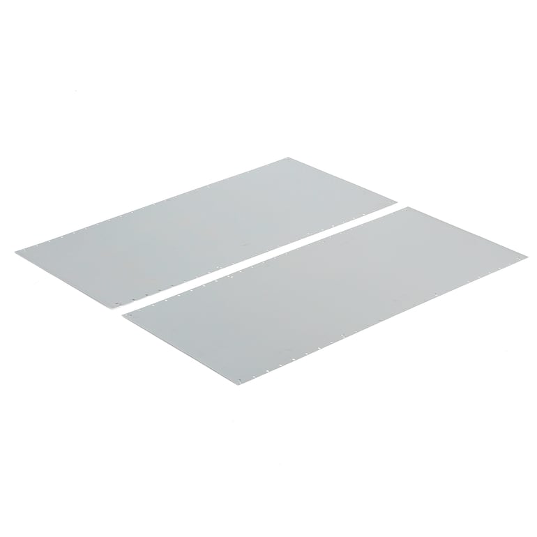 Levně Boční plechová výplň pro regál MIX s otevřeným rámem, 2500x600 mm, pozink
