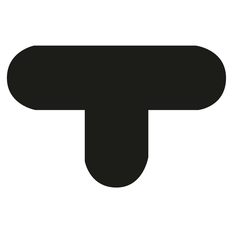 Floor signal, T shape, 10-pack, black | AJ Products UK