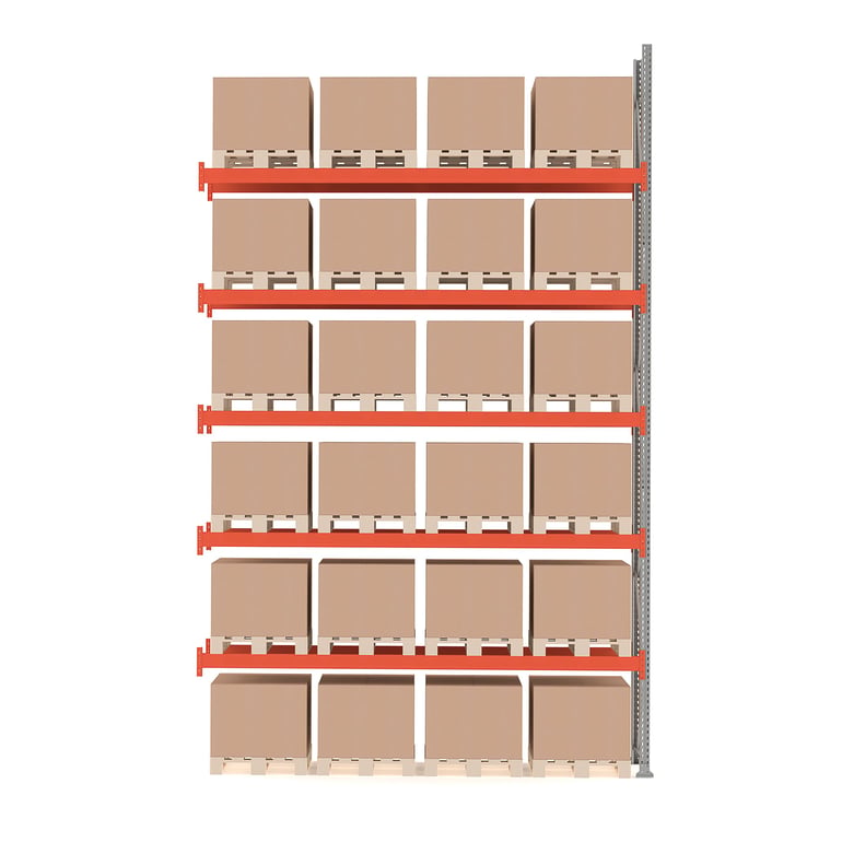 Pallet racking ULTIMATE, add-on, 6000x3600x1100 mm, 24 x 500 kg pallets ...