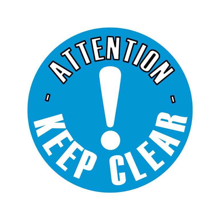 Keep Ref Graphic floor sign, Keep clear | AJ Products UK
