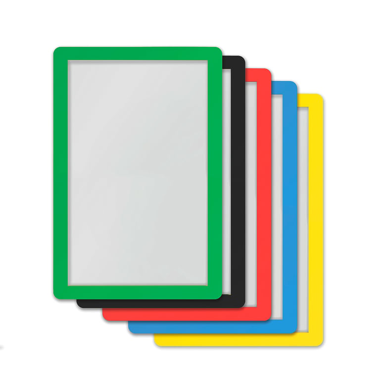 Magnetic document frame, 10-pack, A4, assorted | AJ Products IE