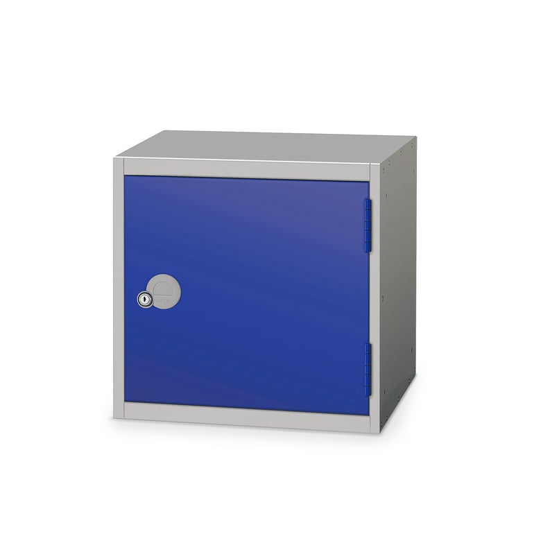 Cube locker, 450x450x450 mm, dark blue | AJ Products UK