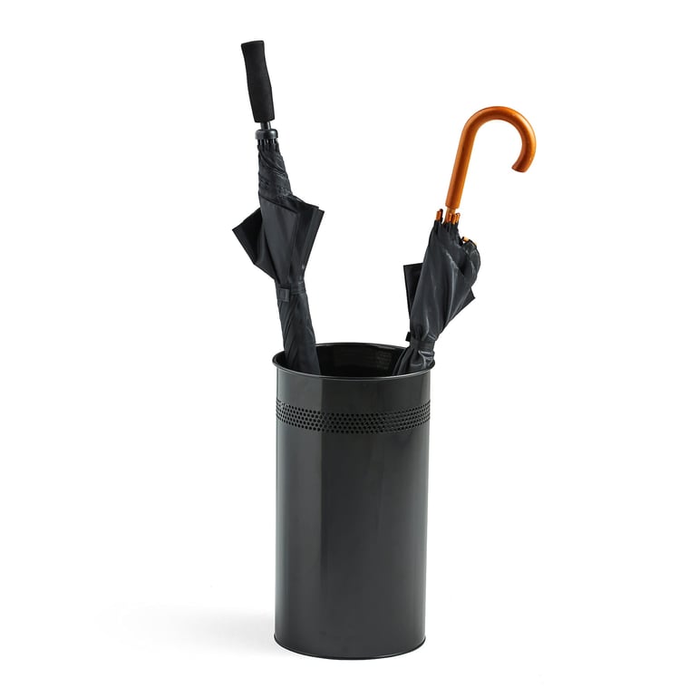 Levně Stojan na deštníky CYLINDE, Ø 260x460 mm, černý