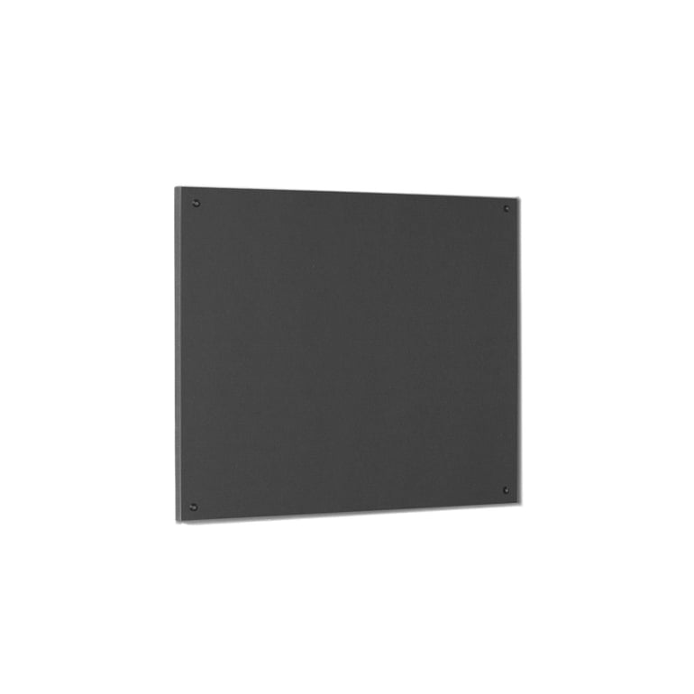 Recycled fire-retardant noticeboard, 1200x900 mm, charcoal | AJ Products UK