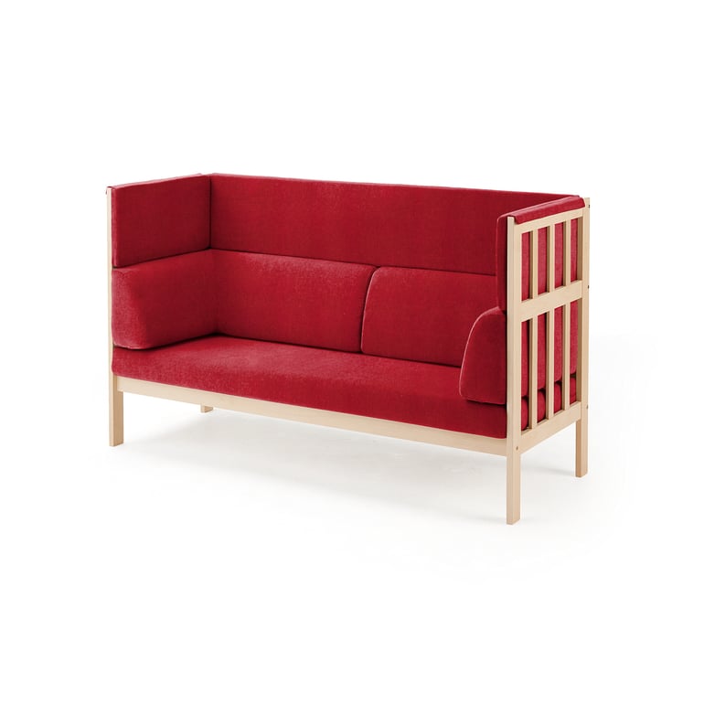 sofa-kim-silence-repetto-fabric-raspberry-red-aj-products-ie