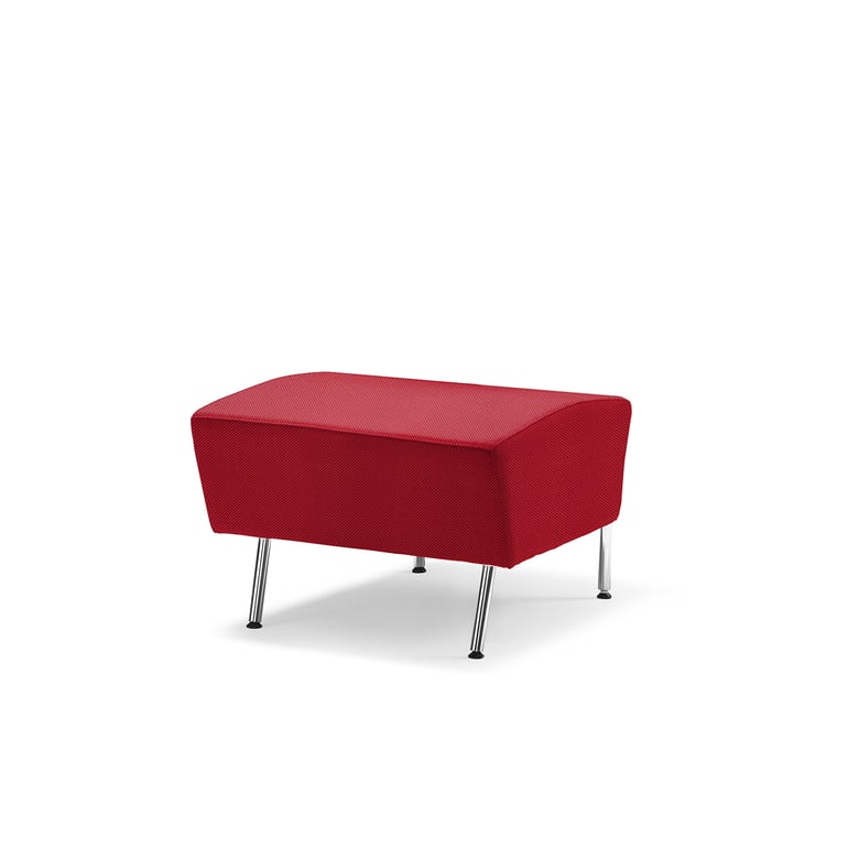 Straight stool ALEX, 600 mm, Repetto fabric, raspberry red | AJ Products UK