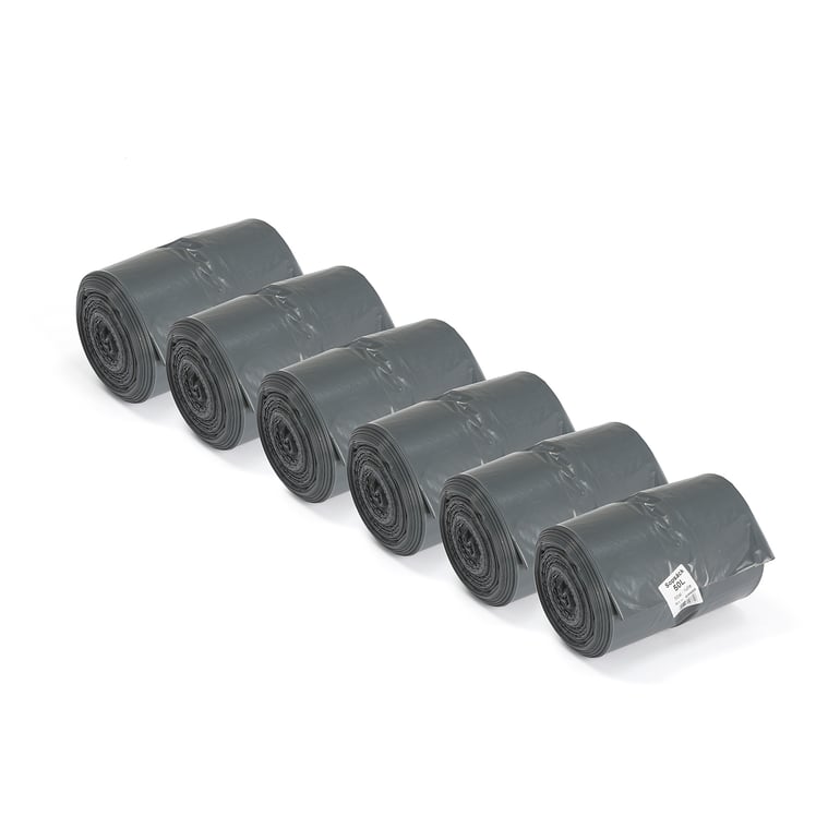 Levně Pytle na odpad, 6 rolí (50 ks/role), 50 l