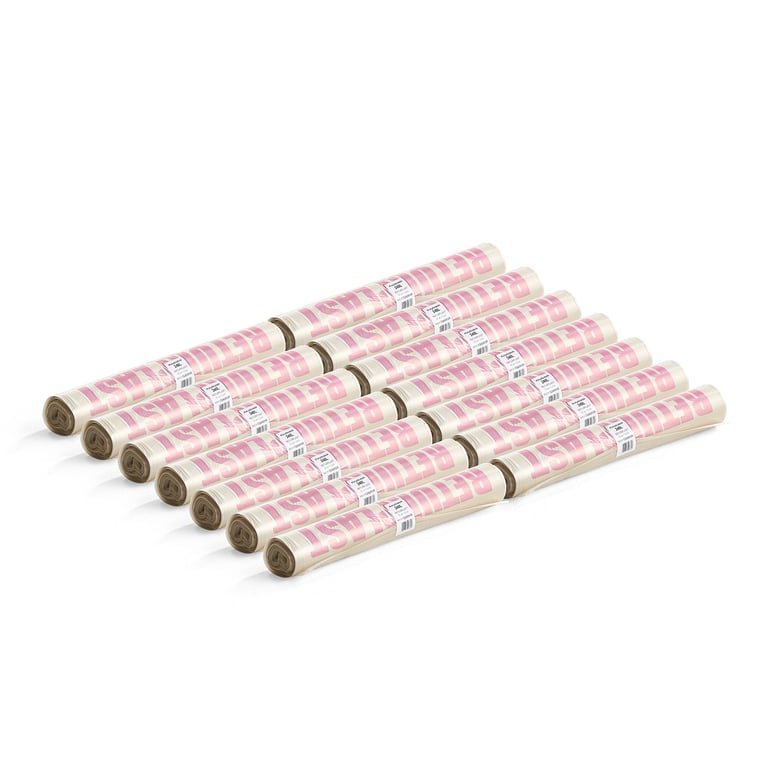 Levně Pytle na odpad, 14 rolí (10 ks/role), 240 l, průhledné
