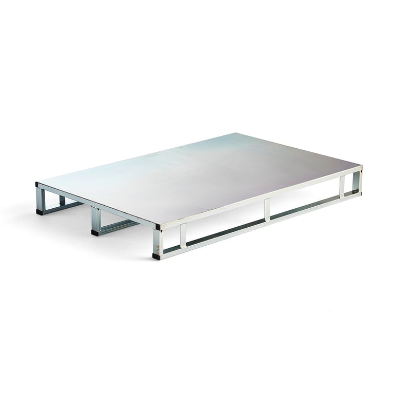 Levně Kovová paleta VOLUME, hladká, 1000 kg, 1200x800 mm
