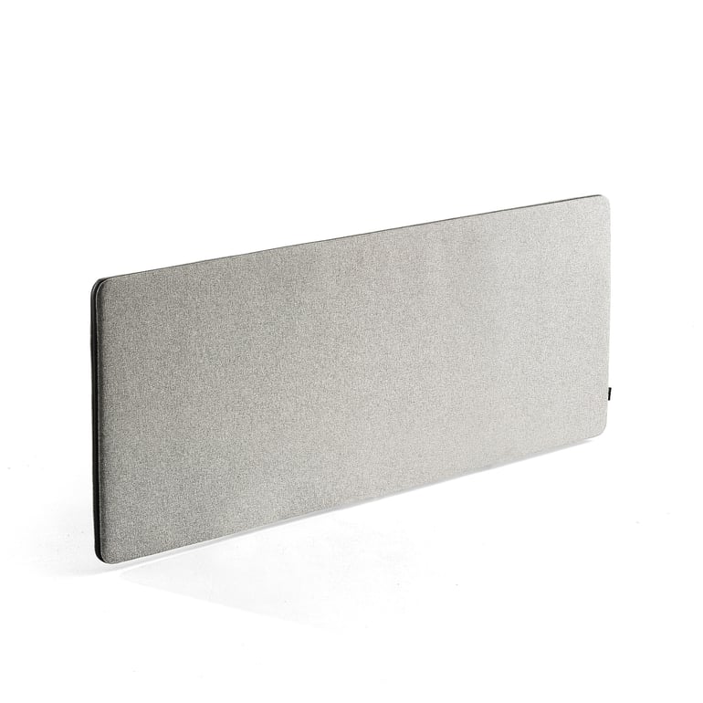 Screen Rivet Desk screen ZIP RIVET, 1800x650 mm, silver grey with black zipper | AJ ...