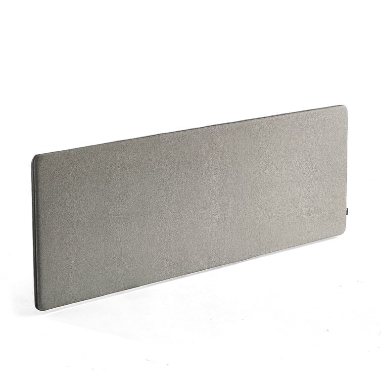 Screen Rivet Desk screen ZIP RIVET, 2000x650 mm, silver grey with black zipper | AJ ...