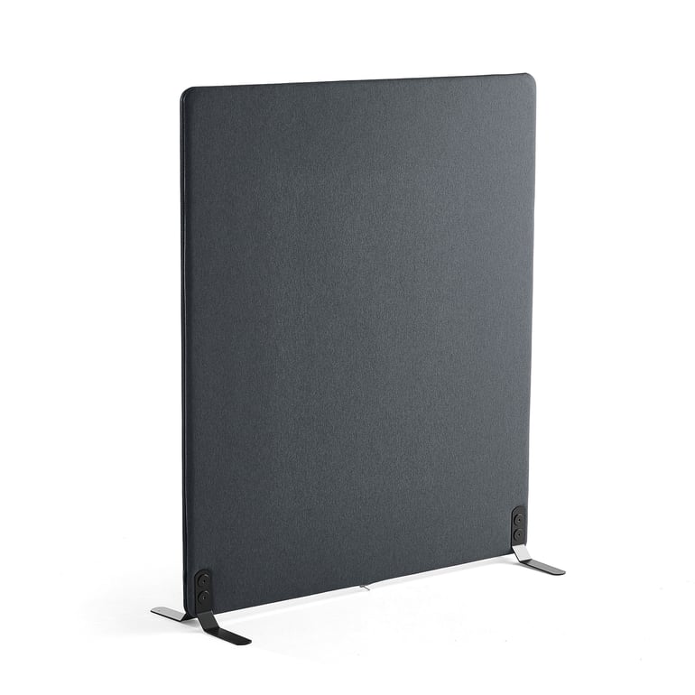 Floor screen ZIP RIVET, 1200x1400 mm, anthracite with black zipper | AJ ...
