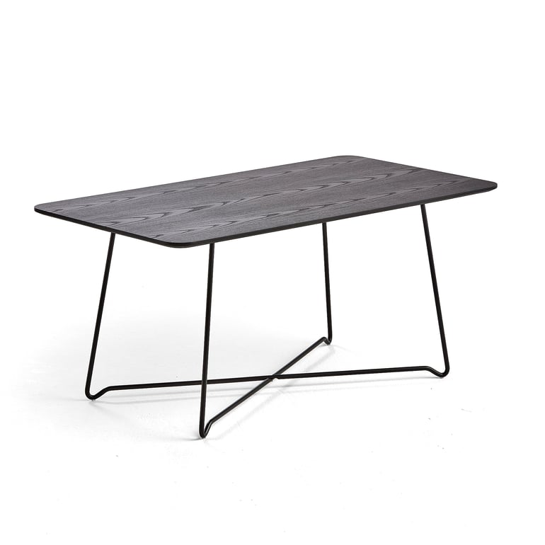 Levně Konferenční stolek IRIS, 1100x600 mm, černá, černý dub