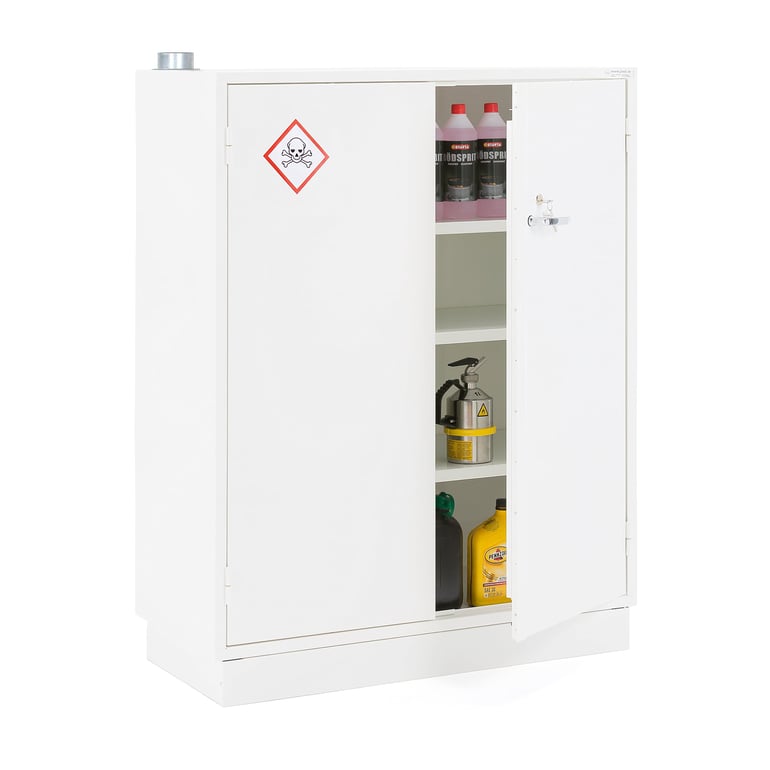 Skriňa na chemikálie s izoláciou proti ohňu FORMULA, 1295x1000x450 mm
