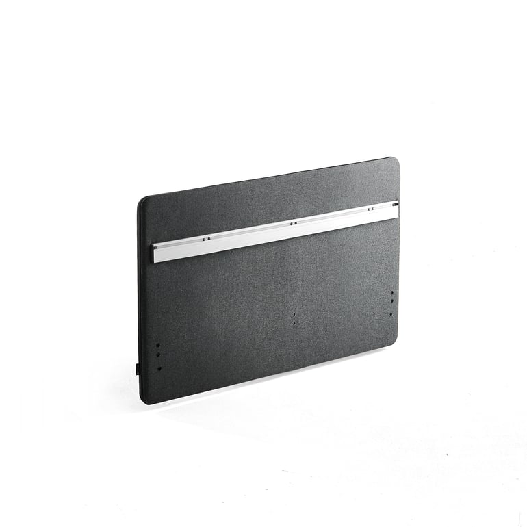 Screen Rivet Reinforced desk screen ZIP RIVET, 1200x650 mm, anthracite with black ...