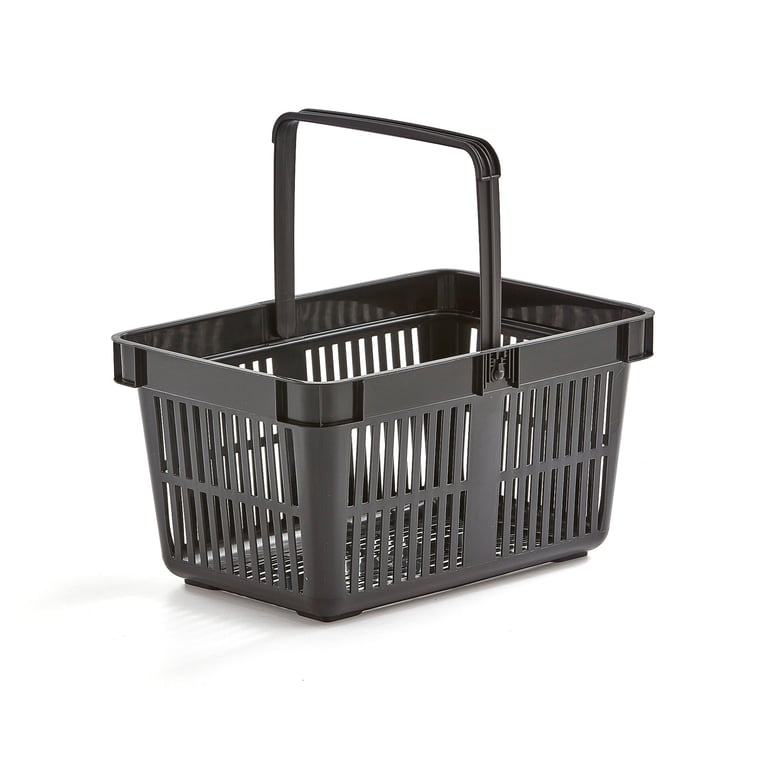 Levně Nákupní košík, 27 l, černý