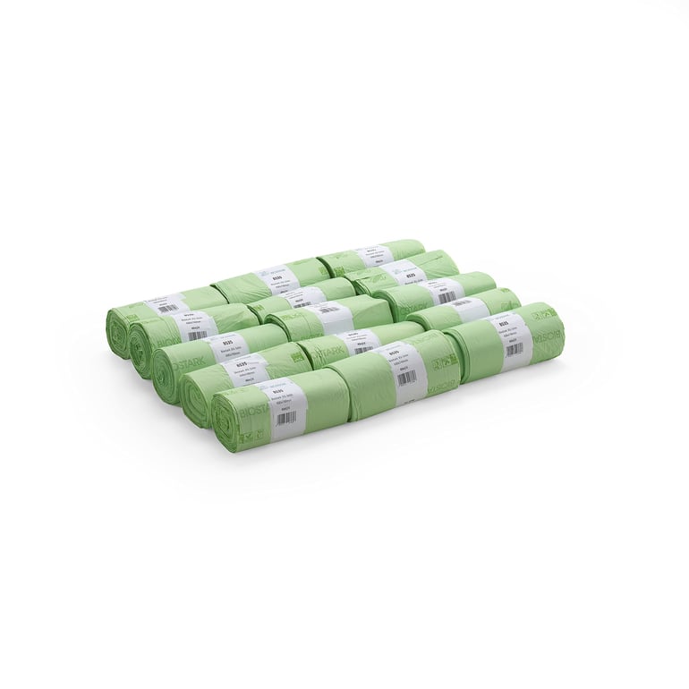 Kompostovateľné vrecia na odpad, 35 L, 15 roliek (40 ks/rolka)