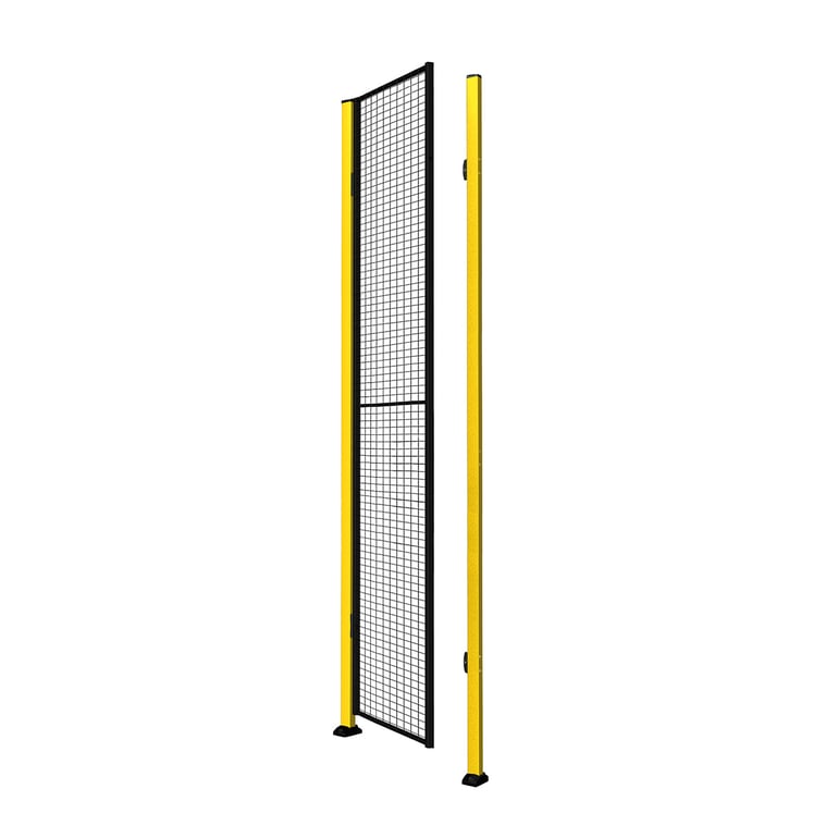 Levně Jednokřídlé dveře X-GUARD, včetně sloupků a drátěné výplně, bez překladu, 2300x900 mm