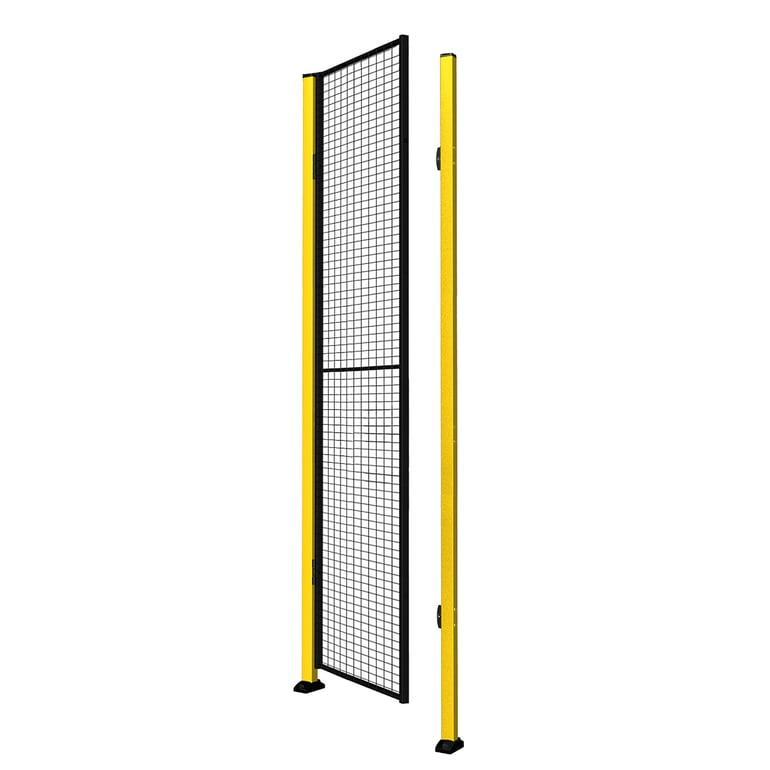 Levně Jednokřídlé dveře X-GUARD, včetně sloupků a drátěné výplně, bez překladu, 2000x900 mm