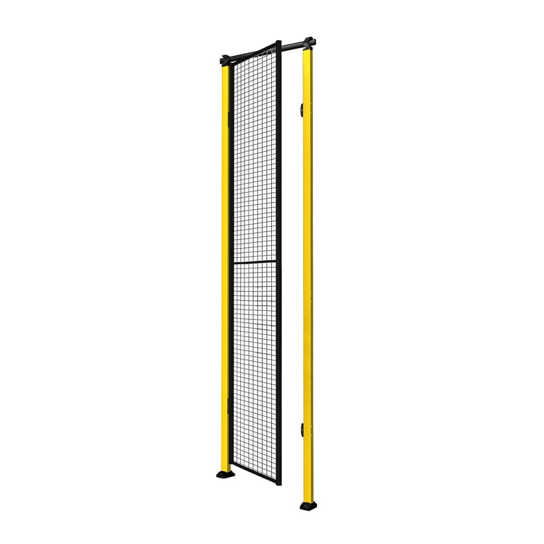 Levně Jednokřídlé dveře X-GUARD, včetně sloupků a drátěné výplně, s překladem, 2300x900 mm