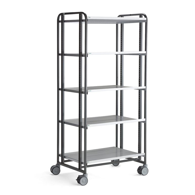 Levně Policový vozík ANGLE, 5 polic, 877x638x1850 mm