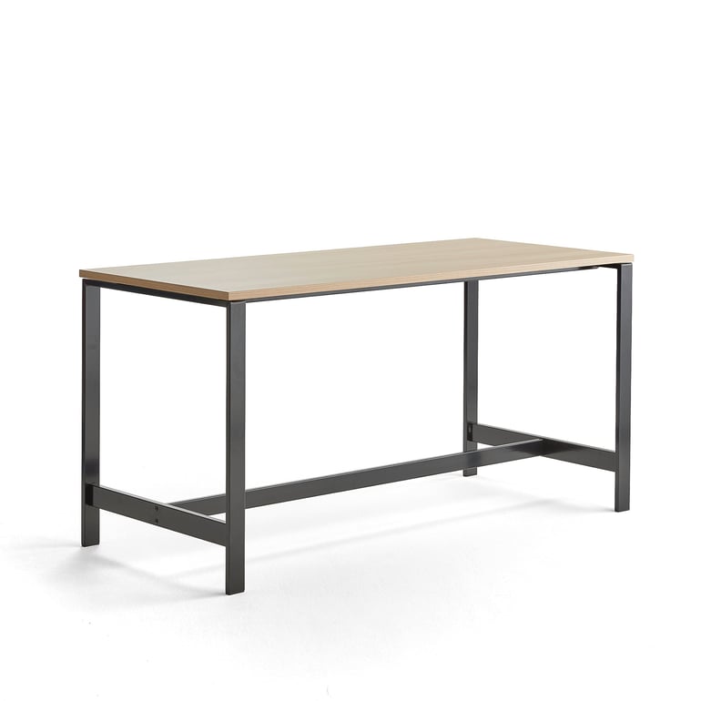 Levně Stůl VARIOUS, 1800x800 mm, výška 900 mm, černé nohy, dub
