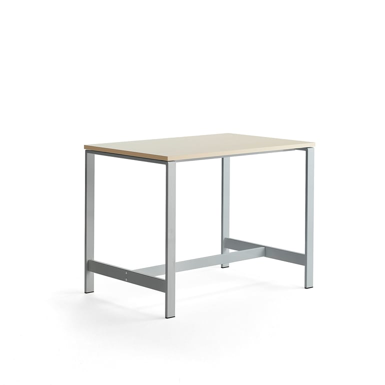 Levně Stůl VARIOUS, 1200x800 mm, výška 900 mm, stříbrné nohy, bříza