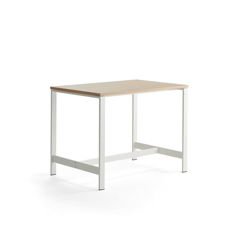 Levně Stůl VARIOUS, 1200x800 mm, výška 900 mm, bílé nohy, dub