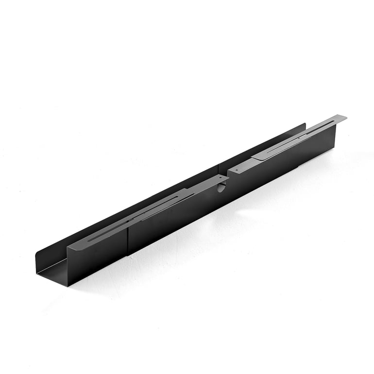 Levně Nastavitelný držák na kabely, 920-1500x120x115 mm, černý