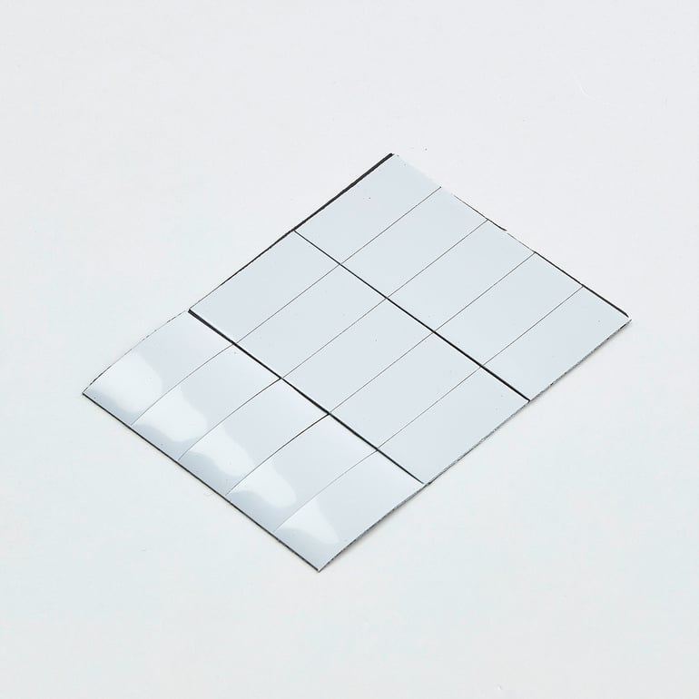 Magnetic dry erase strips 22x50 mm white aj products ie