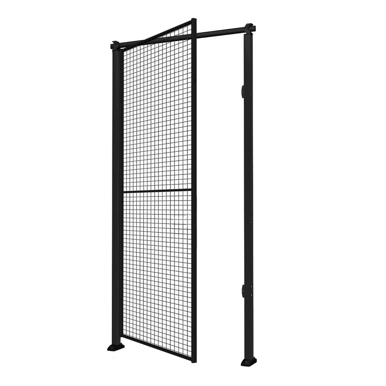 Levně Jednokřídlé dveře X-STORE, levé, vč. sloupků a drátěné výplně, 2300x1000 mm, cylindrický zámek