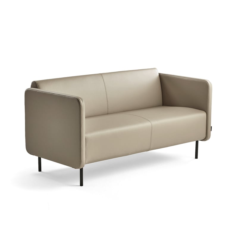 Levně Pohovka CLEAR, 2,5místná, syntetická kůže, taupe