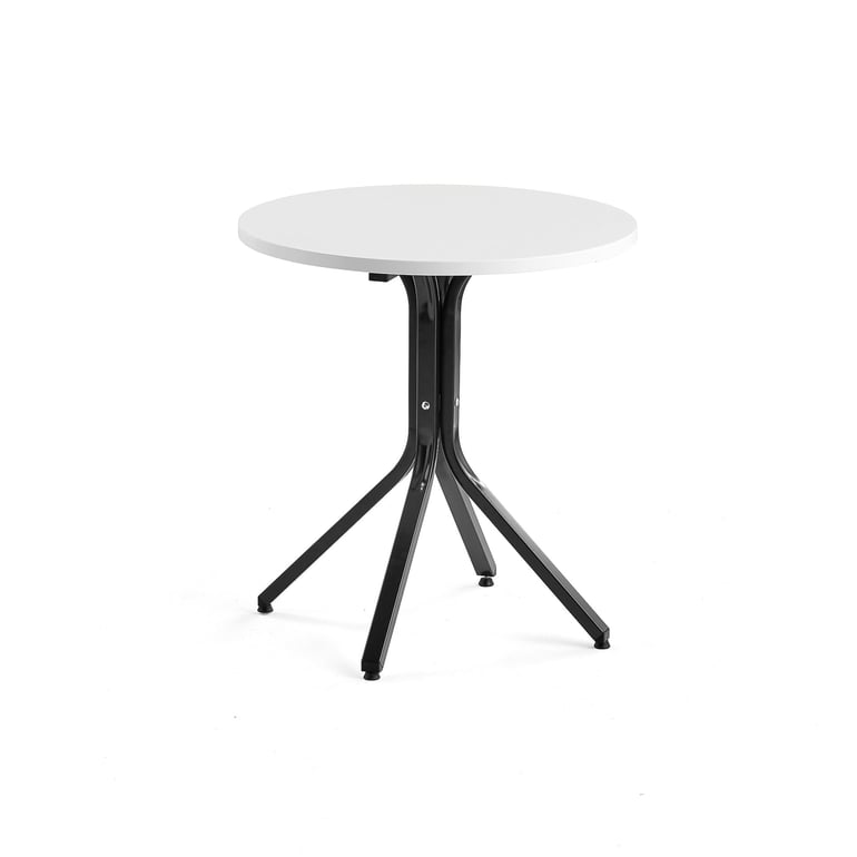 Levně Stůl VARIOUS, Ø700 mm, výška 740 mm, černá, bílá