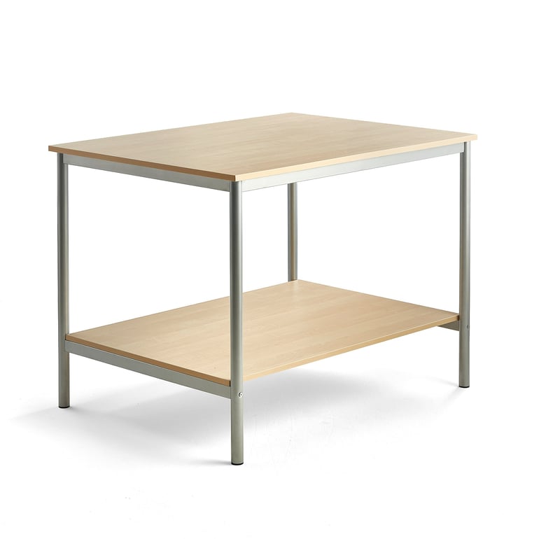 Levně Pracovní stůl, 1200x900 mm, bříza, šedá