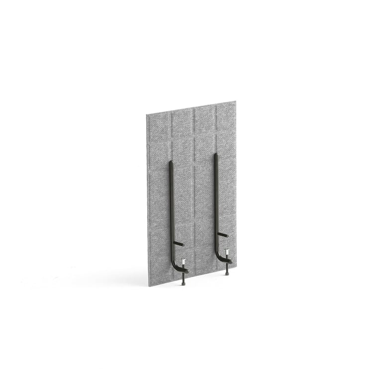 Levně Stolový paraván SPLIT, 400x600 mm, světle šedý