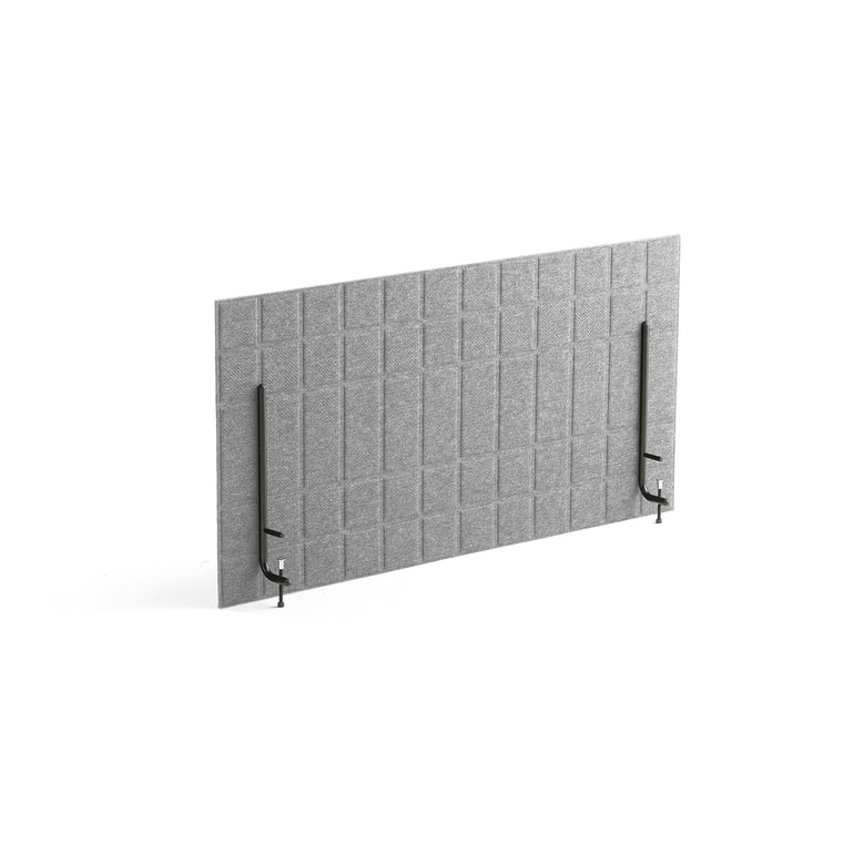 Levně Stolový paraván SPLIT, 1200x600 mm, světle šedý