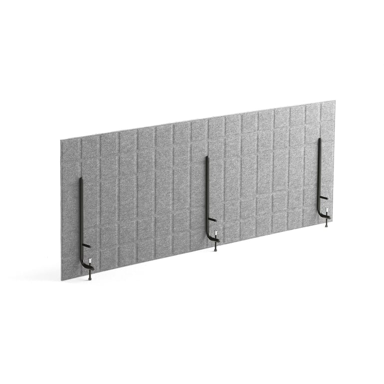 Levně Stolový paraván SPLIT, 1600x600 mm, světle šedý