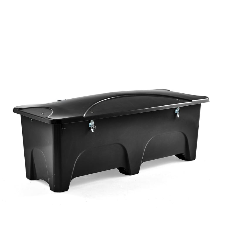 Úložný box do exteriéru, 2400x950x950 mm, 1000 L, čierny