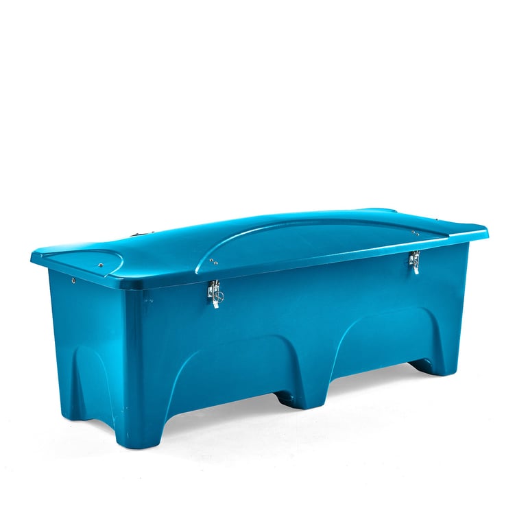 Úložný box do exteriéru, 2400x950x950 mm, 1000 L, modrý
