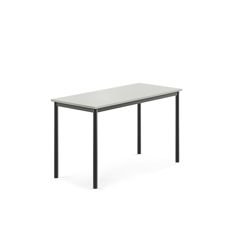 Levně Stůl BORÅS, 1200x600x720 mm, antracitově šedé nohy, HPL deska, šedá