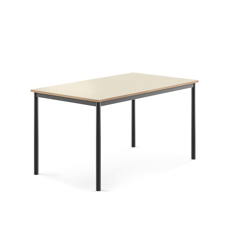 Levně Stůl BORÅS, 1400x800x720 mm, antracitově šedé nohy, HPL deska, bříza