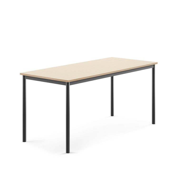 Levně Stůl BORÅS, 1600x700x720 mm, antracitově šedé nohy, HPL deska, bříza