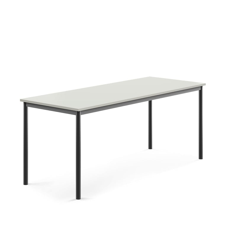 Levně Stůl BORÅS, 1800x700x720 mm, antracitově šedé nohy, HPL deska, šedá