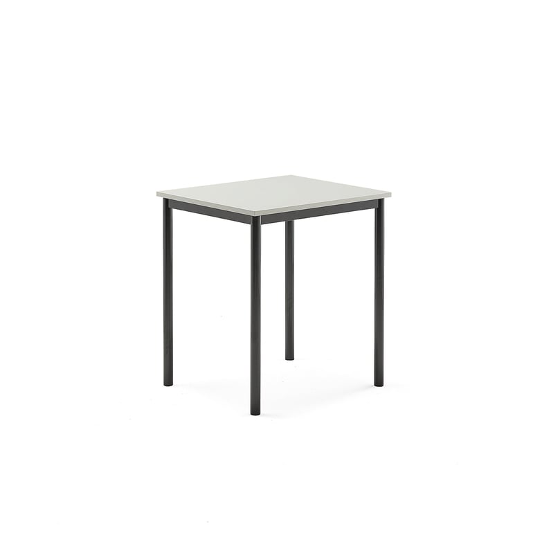 Levně Stůl BORÅS, 700x600x760 mm, antracitově šedé nohy, HPL deska, šedá