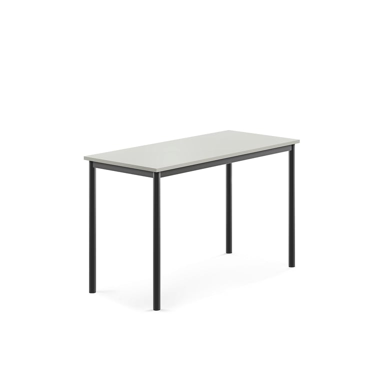 Levně Stůl BORÅS, 1200x600x760 mm, antracitově šedé nohy, HPL deska, šedá