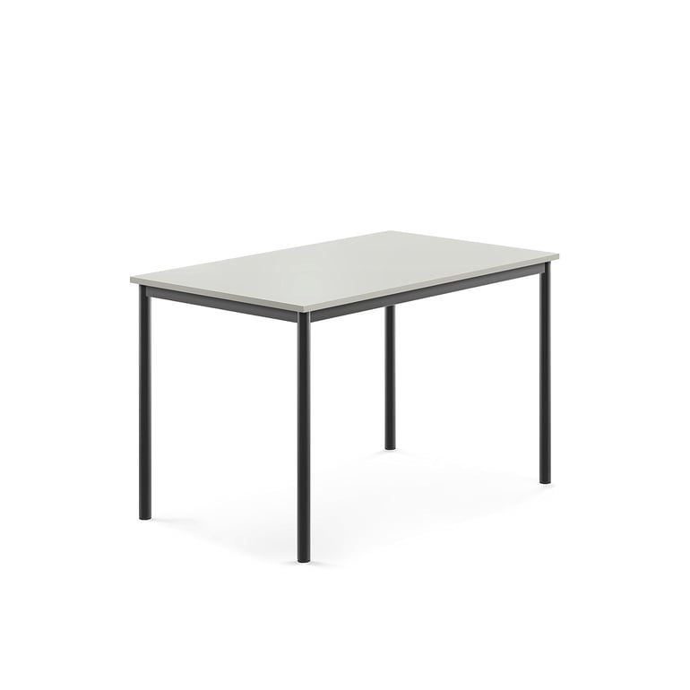 Levně Stůl BORÅS, 1200x800x760 mm, antracitově šedé nohy, HPL deska, šedá