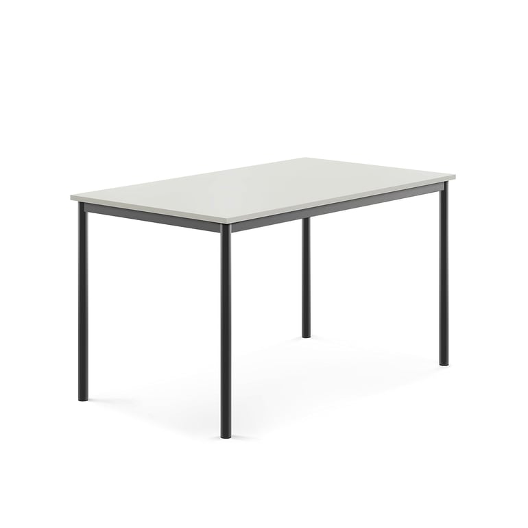 Levně Stůl BORÅS, 1400x800x760 mm, antracitově šedé nohy, HPL deska, šedá