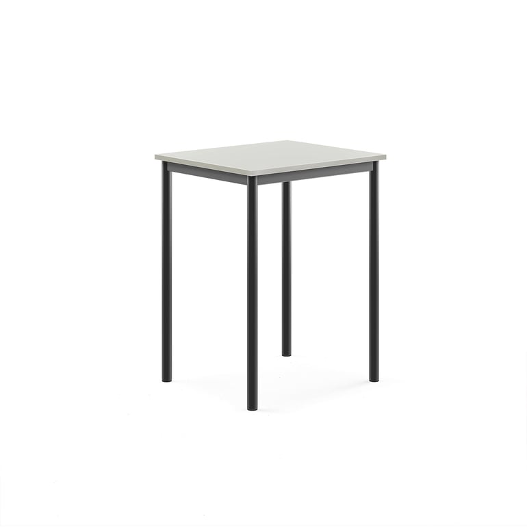 Levně Stůl BORÅS, 700x600x900 mm, antracitově šedé nohy, HPL deska, šedá